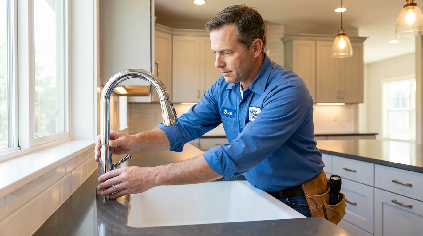 Kitchen faucet installation by Johns Plumbing LLC in Sierra Blanca