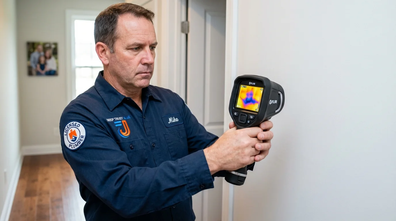 Thermal imaging leak detection by Johns Plumbing LLC in Sierra Blanca