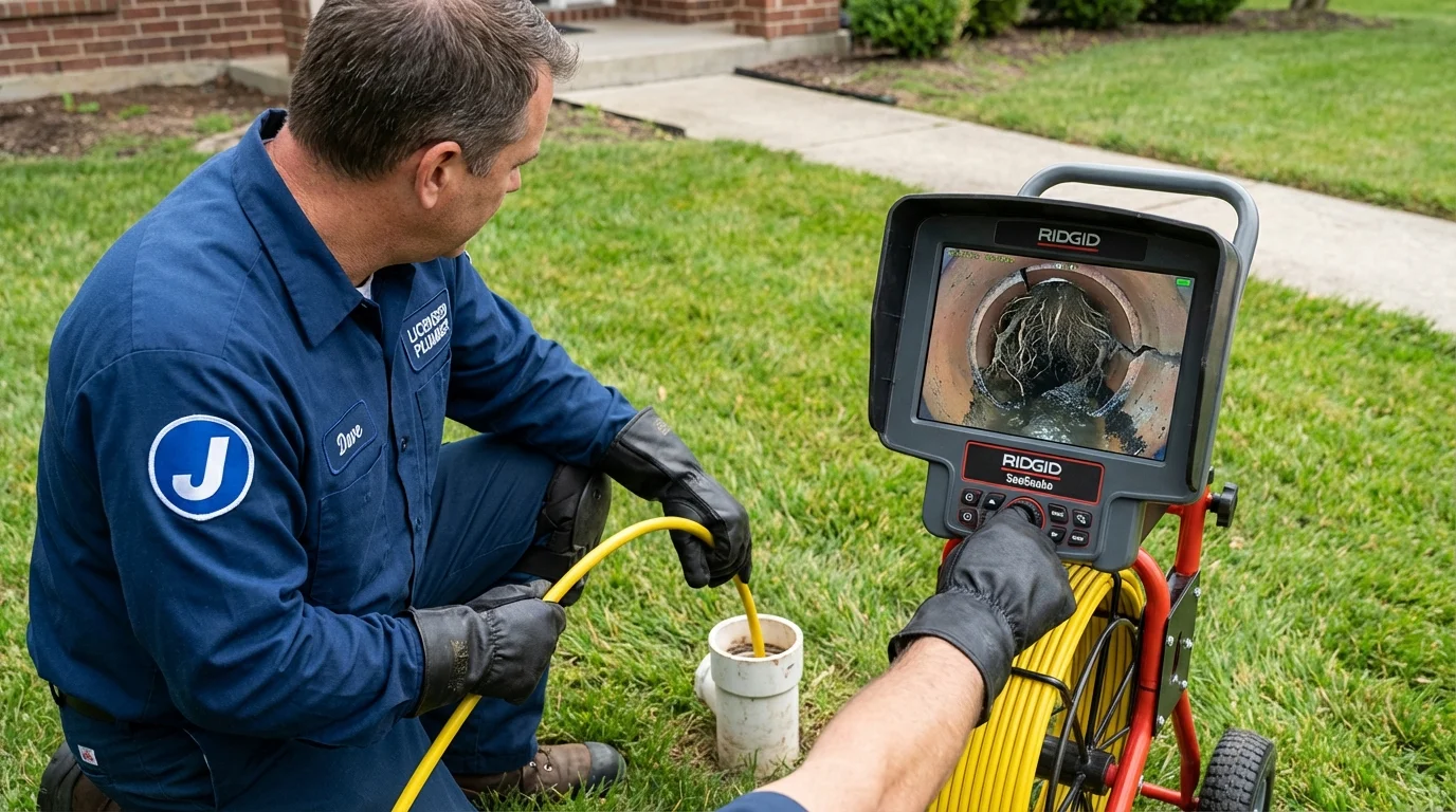 Sewer camera inspection being performed by Johns Plumbing LLC in Sierra Blanca